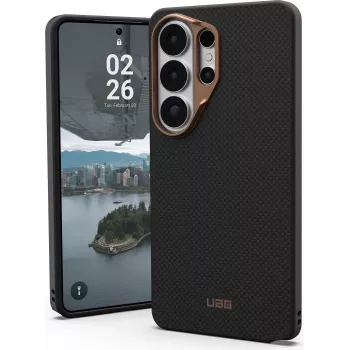 UAG Urban Armor Gear Capa FIBR ARMR com módulo magnético para Samsung Galaxy S26 Ultra, preto/bronze