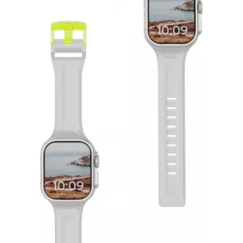 Pulseira UAG Urban Armor Gear Scout para Apple Watch Ultra/44/45/46mm – Smoke/Active Neon 191488113B81