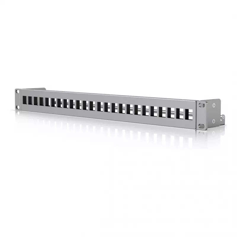 Ubiquiti painel de ligação keystone em branco 24 portas para dispositivos UniFi de montagem em rack 1U