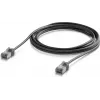 UBIQUITI UACC-CABLE-PATCH-OUTDOOR-C6A-3M-BK Cabo de rede Cat6a blindado ultrafino para exterior (3 m, preto)