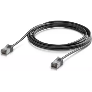 UBIQUITI UACC-CABLE-PATCH-OUTDOOR-C6A-3M-BK Cabo de rede Cat6a blindado ultrafino para exterior (3 m, preto)