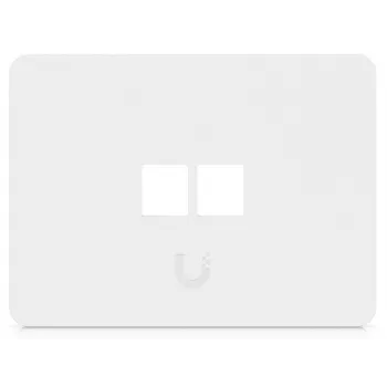 Ubiquiti UACC-WP-KEYSTONE-H-2P Espelho de parede Keystone universal, 2 portas, horizontal, pack de 4