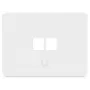 Ubiquiti UACC-WP-KEYSTONE-H-2P Espelho de parede Keystone universal, 2 portas, horizontal, pack de 4