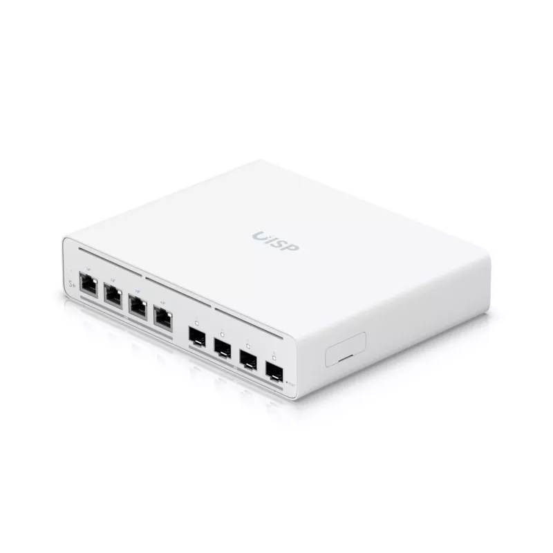 Ubiquiti UISP-S-PLUS-EU Switch PoE++ de 8 portas 2,5GbE com uplink 10G SFP+, 200W Budget
