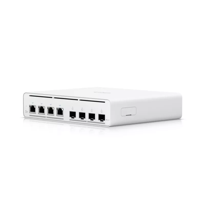 Ubiquiti UISP-S-PLUS-EU Switch PoE++ de 8 portas 2,5GbE com uplink 10G SFP+, 200W Budget