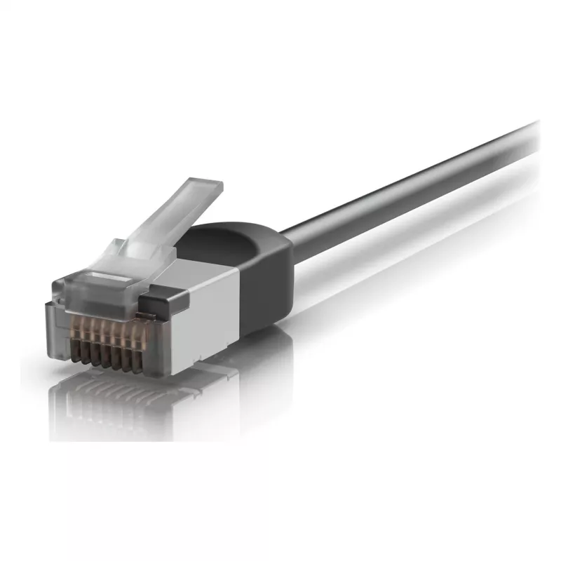 Cabo de rede Cat6A Ubiquiti UniFi Outdoor 12m preto UACC-Cable-Patch-Outdoor-C6A-12M-BK