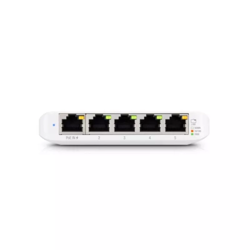 Switch Ubiquiti UniFi USW Flex Mini 5 portas gerido Gigabit PoE branco