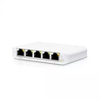 Switch Ubiquiti UniFi USW Flex Mini 5 portas gerido Gigabit PoE branco