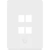Ubiquiti Placa de Parede Universal Keystone 4 Portas Vertical – Acabamento Limpo e Personalizável (UACC-WP-KEYSTONE-V-4P)