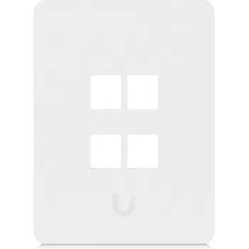 Ubiquiti Placa de Parede Universal Keystone 4 Portas Vertical – Acabamento Limpo e Personalizável (UACC-WP-KEYSTONE-V-4P)