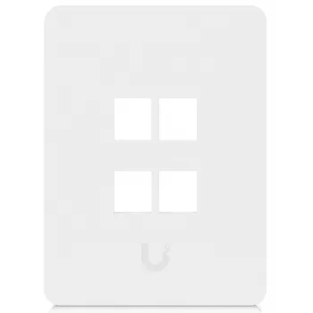 Ubiquiti Placa de Parede Universal Keystone 4 Portas Vertical – Acabamento Limpo e Personalizável (UACC-WP-KEYSTONE-V-4P)