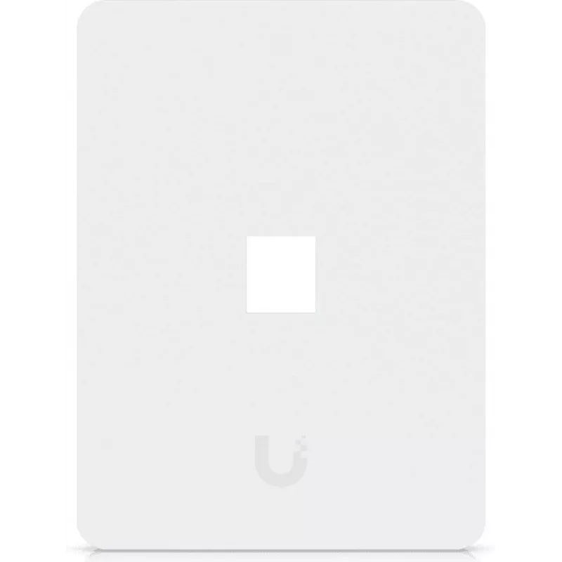 Ubiquiti Placa de parede universal para Keystone – acabamento limpo e personalizável, 1 porta (branco)