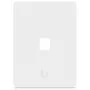 Ubiquiti Placa de parede universal para Keystone – acabamento limpo e personalizável, 1 porta (branco)