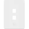 Ubiquiti Placa de Parede Universal Keystone Clean, Acabamento Personalizável, 2 Portas Vertical (UACC-WP-KEYSTONE-V-2P)