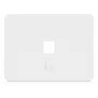 Placa de parede keystone universal Ubiquiti – uma tomada, 1 porta, branco (UACC-WP-KEYSTONE-H-1P)