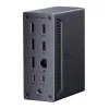 UGREEN Estação de acoplamento USB-C 14 em 1 com DisplayPort duplo, HDMI, 100W PD, Gigabit Ethernet, leitor de cartões SD/TF e áudio de 3,5 mm