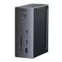 UGREEN Estação de acoplamento USB-C 14 em 1 com DisplayPort duplo, HDMI, 100W PD, Gigabit Ethernet, leitor de cartões SD/TF e áudio de 3,5 mm