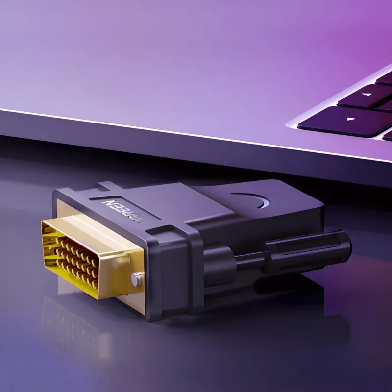 UGREEN 20124-20124 Adaptador DVI (24+1) macho para HDMI fêmea - preto