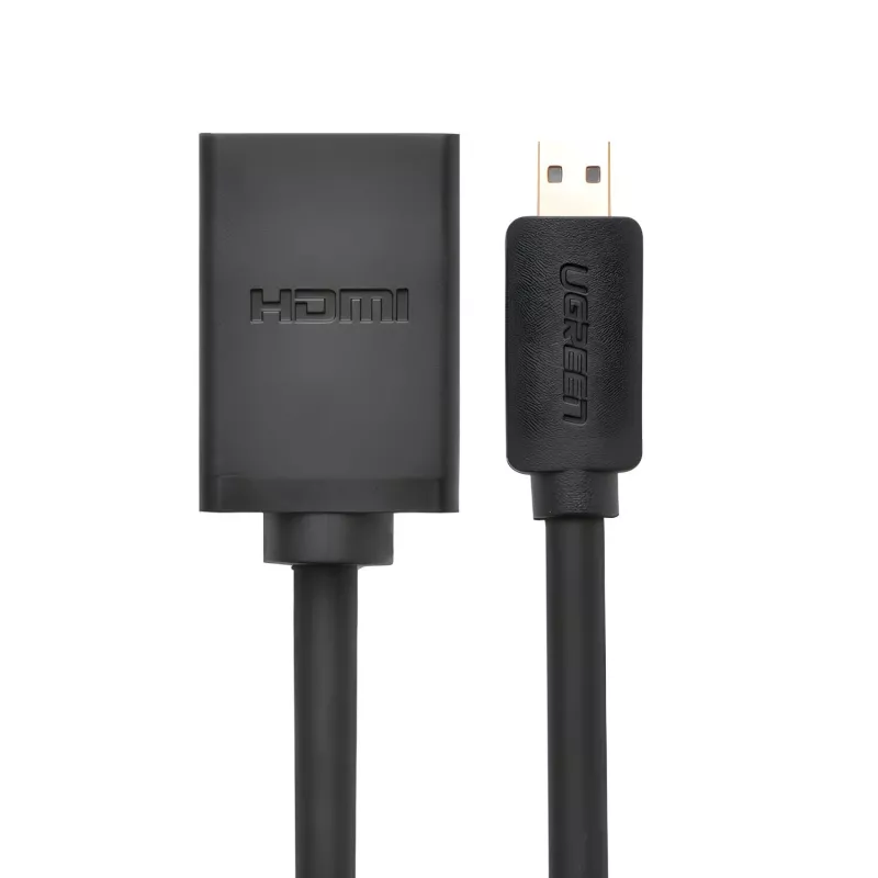 Adaptador UGREEN 20134-20134 Micro-HDMI macho para HDMI fêmea - Preto
