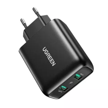 Carregador de parede UGREEN 2xUSB-A 36W QC3.0 preto CD161