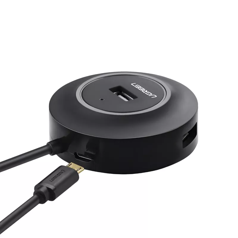 Hub UGREEN 4-em-1 USB 2.0 (20777) - preto