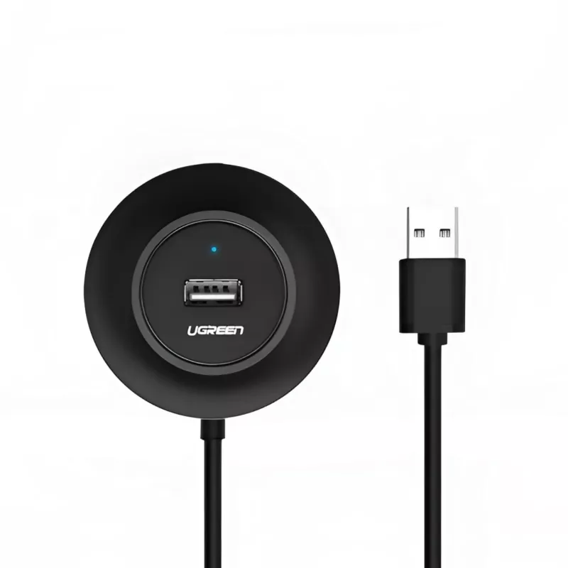 Hub UGREEN 4-em-1 USB 2.0 (20777) - preto