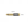 Adaptador UGREEN 6,35 mm jack para RCA fêmea dourado AV169 80731