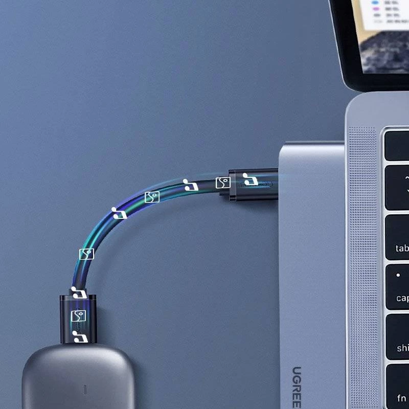 UGREEN 60559 hub USB-C 5 em 2 para MacBook Pro/Air, USB-C PD 100W, HDMI 4K, 3x USB 3.0