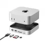 UGREEN 65487 USB-C 11-in-1 Docking Station para Mac Mini M4/M4 Pro com slot M.2-SSD, Space Grey