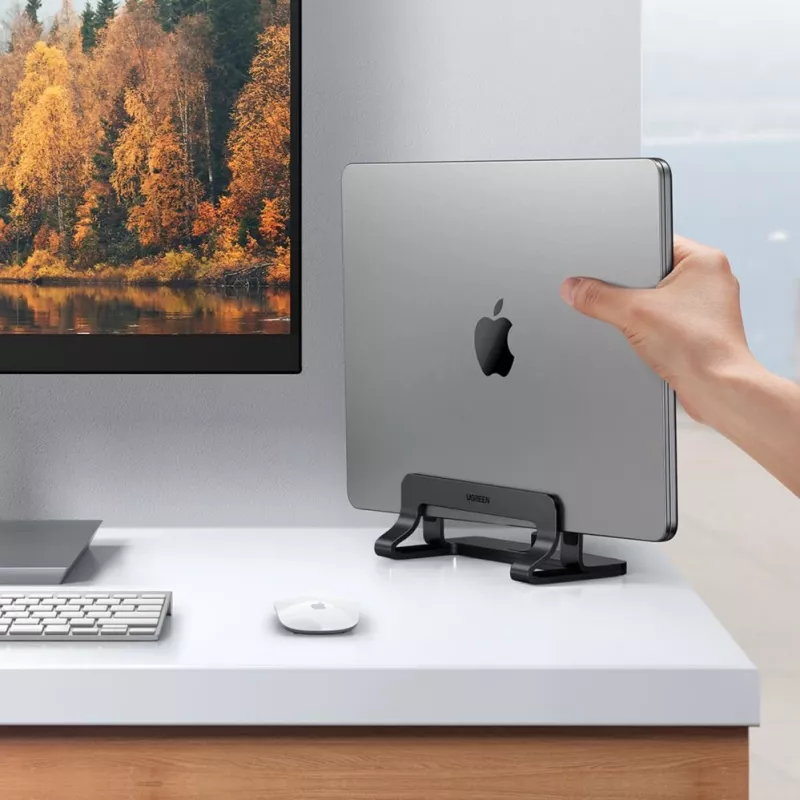 UGREEN Suporte vertical de alumínio para MacBook portátil tablet (20471 LP258) cinzento escuro