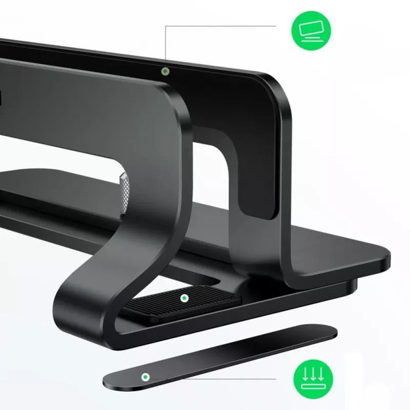 UGREEN Suporte vertical de alumínio para MacBook portátil tablet (20471 LP258) cinzento escuro
