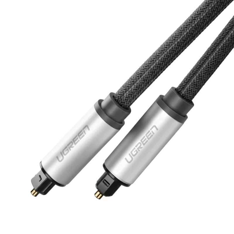 Ugreen AV108 10540 Cabo de Áudio Ótico Digital Toslink/SPDIF 2m Cinzento