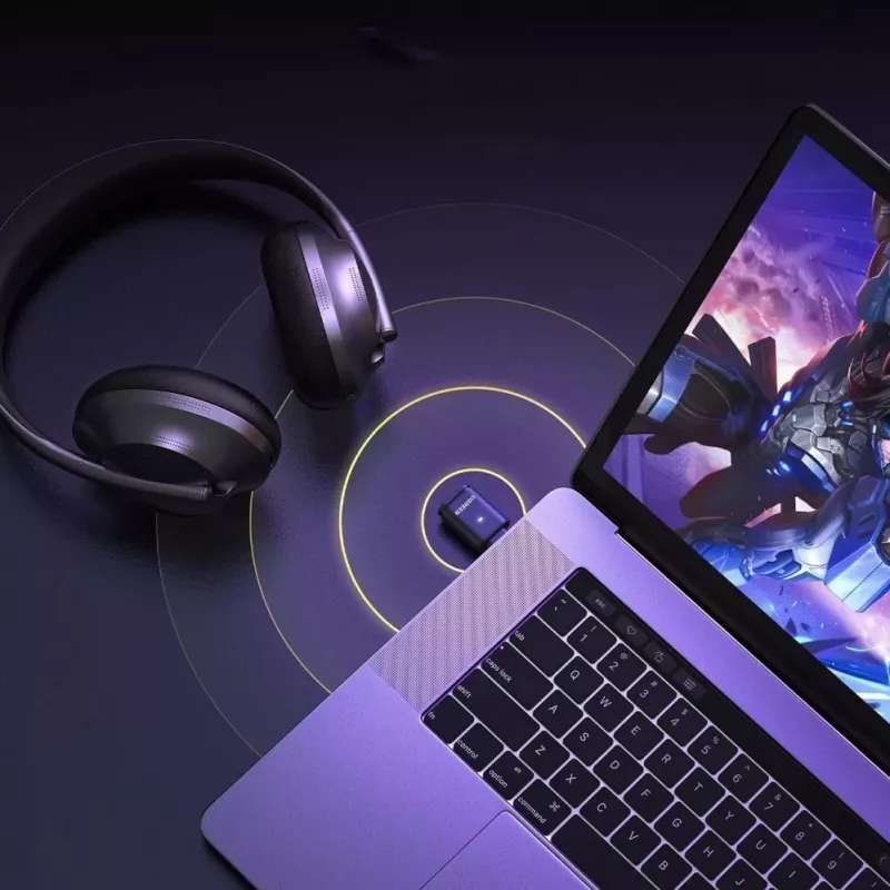UGREEN BT501 adaptador de áudio USB-C Bluetooth 5.3 com transmissor aptX - preto