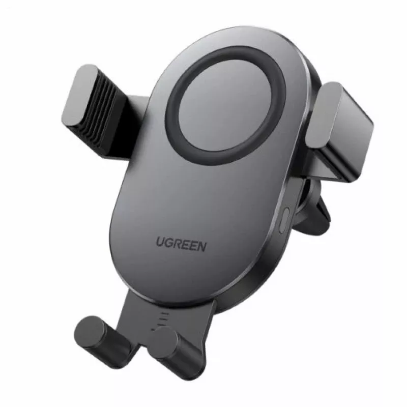 UGREEN Carregador Sem Fios Qi para Automóvel 15W Suporte para Telemóvel em Grelha de Ventilação Preto (40118 CD256)