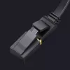 UGREEN cabo de rede Ethernet Cat 7 STP 10m preto plano RJ45 LAN 10 Gbps