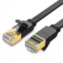 UGREEN cabo de rede Ethernet Cat 7 STP 10m preto plano RJ45 LAN 10 Gbps