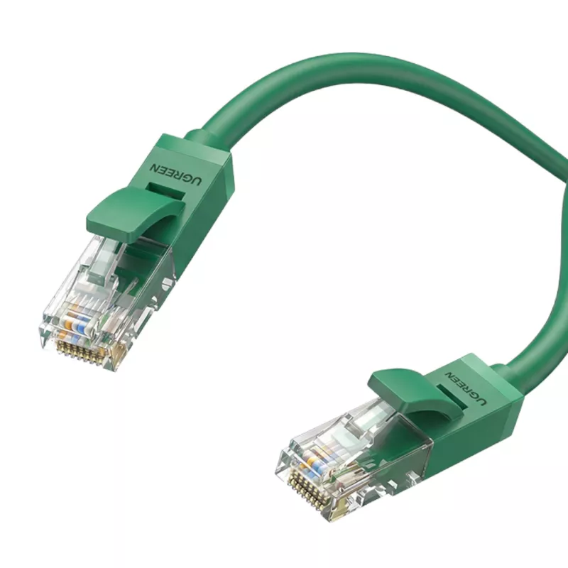 Cabo de rede LAN Ethernet patch UGREEN Cat6 RJ45 0,5 m Verde - 1 Gbit/s 250 MHz UTP cobre