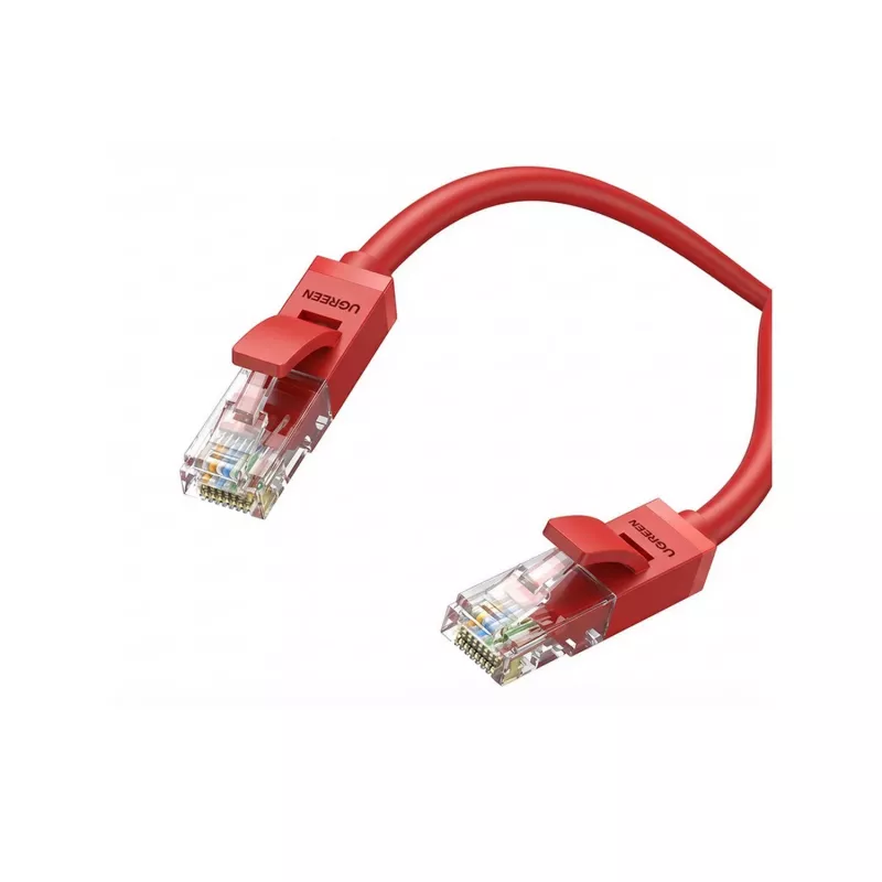 UGREEN Cabo Ethernet Cat6 UTP 2M vermelho – cabo de rede patch RJ45 de alta velocidade 10Gbps