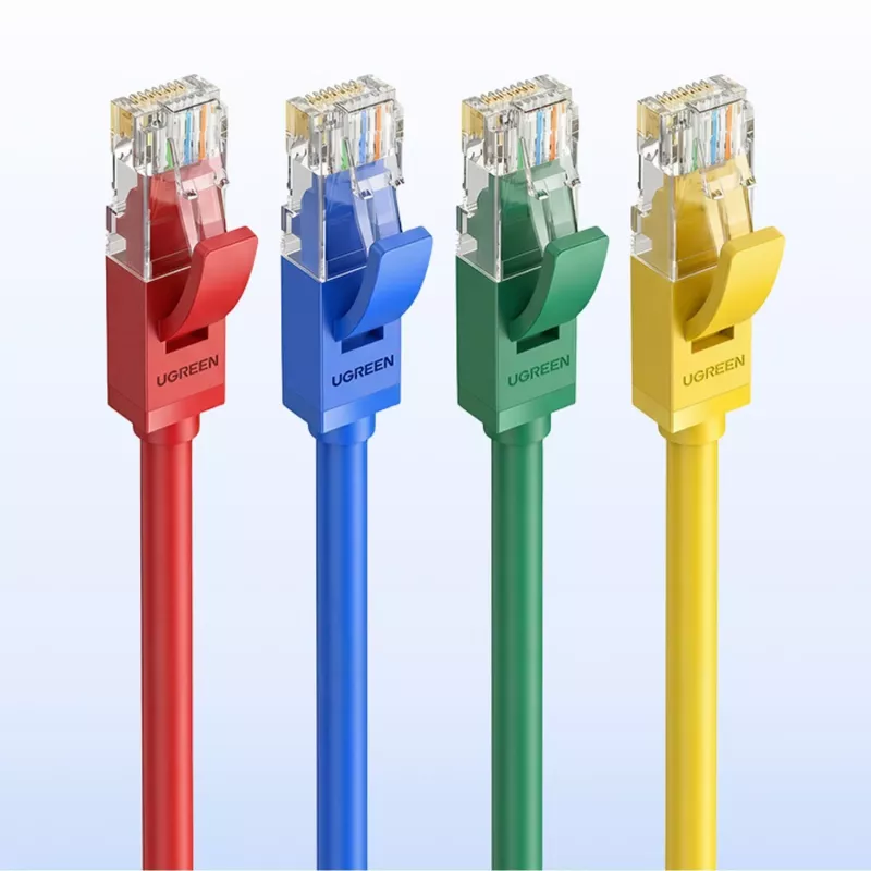 Cabo Ethernet plano UGREEN Cat6 UTP 1m azul - cabo de rede patch RJ45 10Gbps 250MHz