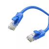 Cabo Ethernet plano UGREEN Cat6 UTP 1m azul - cabo de rede patch RJ45 10Gbps 250MHz