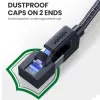 UGREEN Cabo Ethernet Cat8 de nylon entrançado - 40Gbps com conectores modulares - 3m