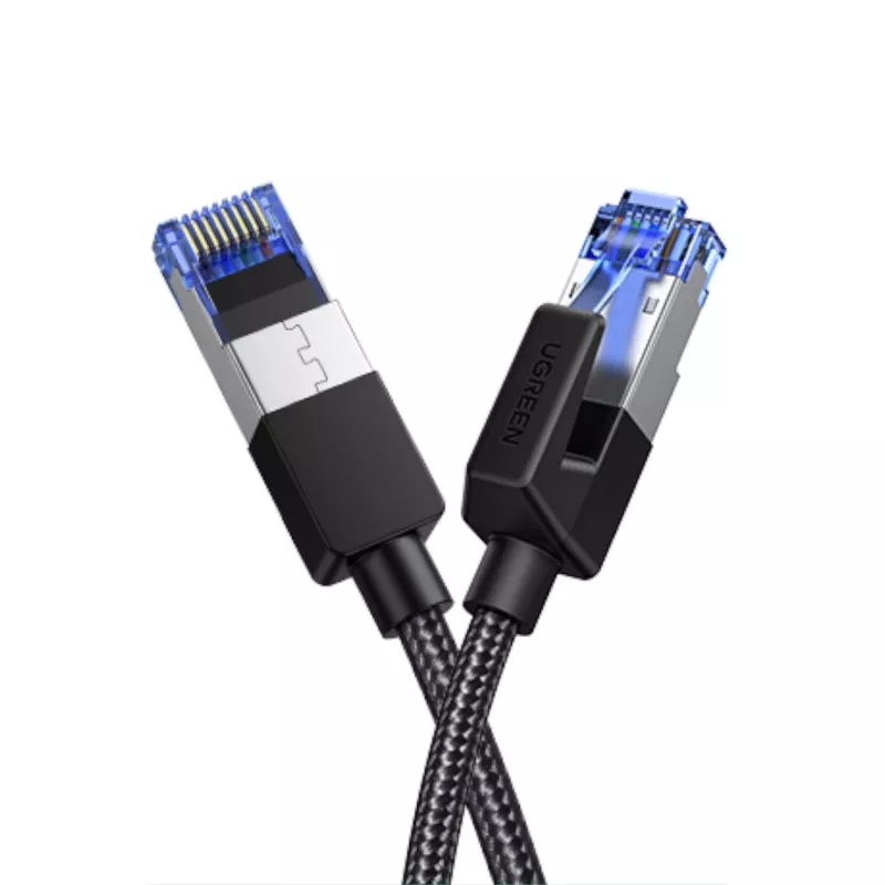 UGREEN Cabo Ethernet Cat8 com trança de nylon - 40Gbps com fichas modulares - 5m