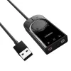 UGREEN CM129 Adaptador de som estéreo externo USB-A para 3,5mm - Preto
