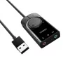 UGREEN CM129 Adaptador de som estéreo externo USB-A para 3,5mm - Preto