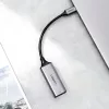 Adaptador UGREEN CM199-50737 Type-C para Gigabit Ethernet - prateado