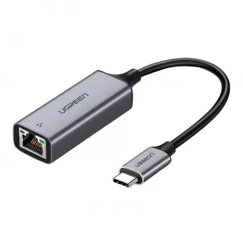 Adaptador UGREEN CM199-50737 Type-C para Gigabit Ethernet - prateado