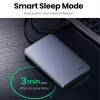 Caixa para disco rígido UGREEN CM300 2,5 polegadas USB Type-C - prateado
