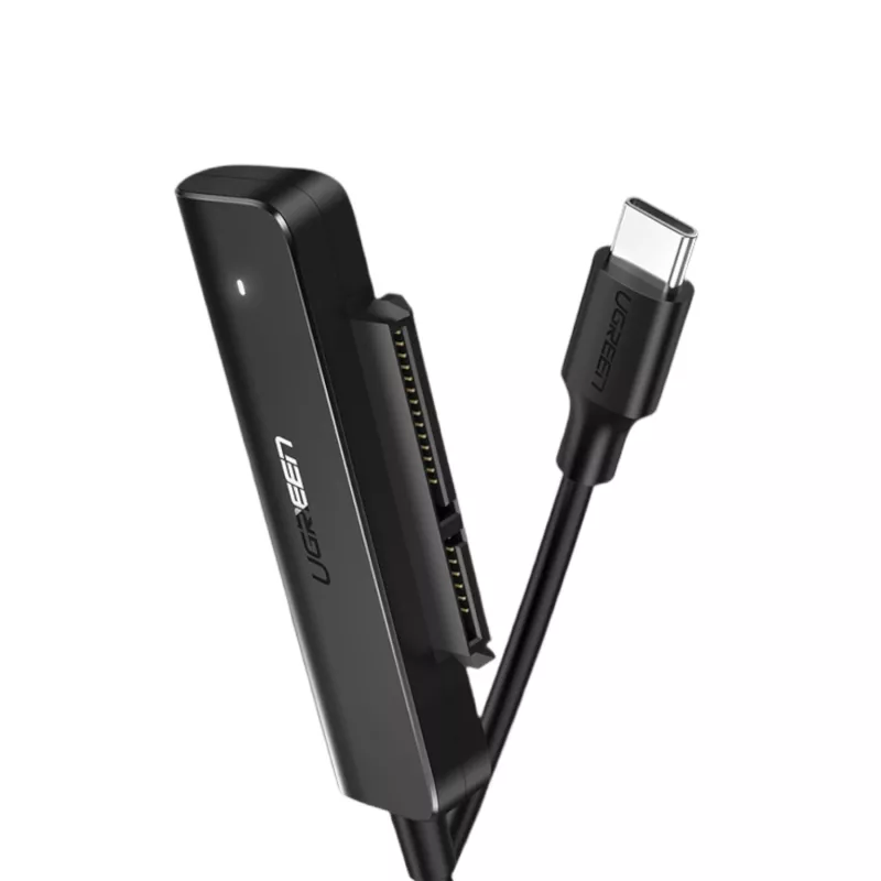 UGREEN CM321 Cabo conversor USB-C para HDD/SSD SATA de 2,5 polegadas 5Gbps preto