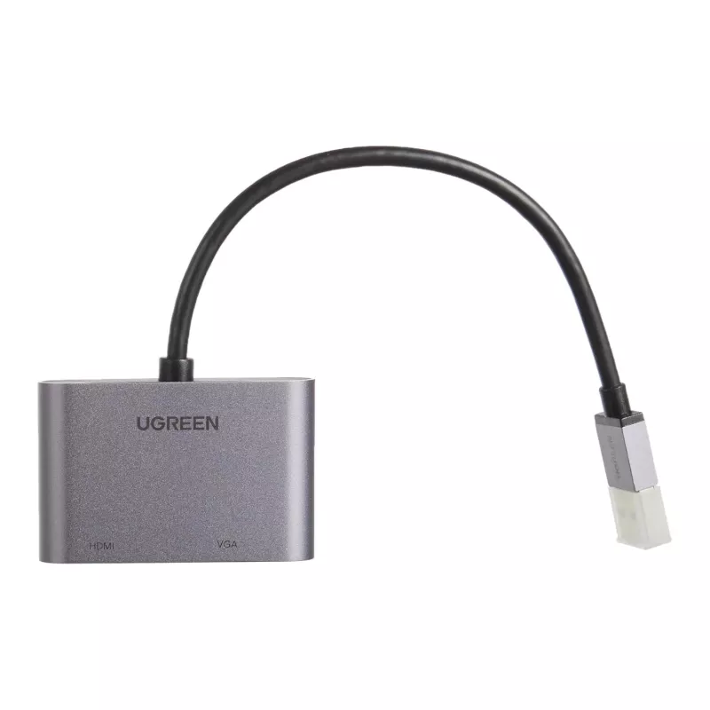 Adaptador de ecrã UGREEN CM449 USB-A para HDMI + VGA 1080P