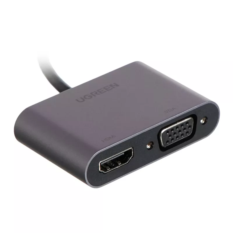 Adaptador de ecrã UGREEN CM449 USB-A para HDMI + VGA 1080P